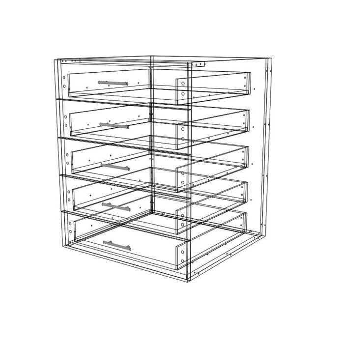 Base Cabinet 5 Eq Drawers image