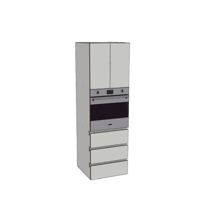 Tall Wall Oven L Shape Fingerpull Tower image